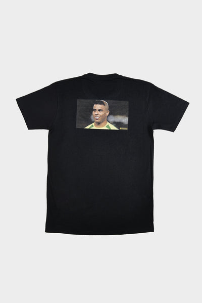 Brazilian Ronaldo Nazario Tee Shirt - Black